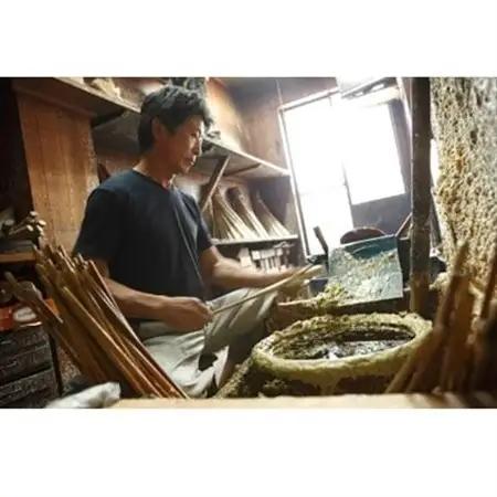 国内産ハゼの実蝋を100%使用〈伝統工芸品　和ろうそく〉朱2匁2本入り3セット　全工程手作り【1379600】