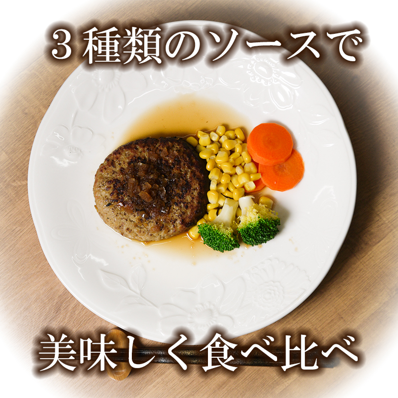 FT001_ミスタージョージ ハンバーグ5食セット（３種類のソース付き）