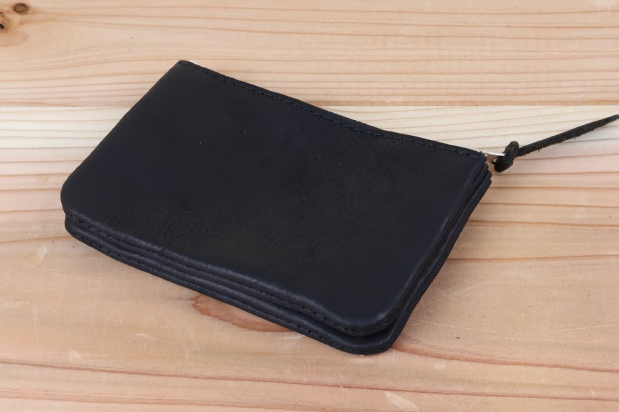 おさいふポーチ ブラック [アトリエSASSA 富山県 朝日町 34310070]