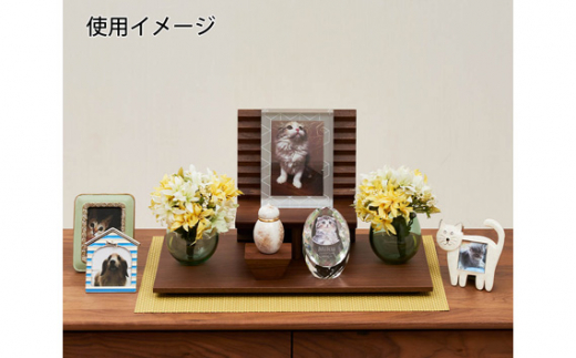 【カリモク家具】 仏壇 手元供養 HKガレリア スタンド＆ベースセット メープル｜オシャレ モダン ミニ コンパクト 天然木 国産 愛知 