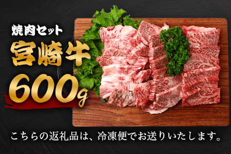 宮崎牛 焼肉セット 600g TK-97 [宮崎県 椎葉村 宮崎牛 和牛 黒毛和牛 牛肉 ぎゅうにく 牛 うし ぎゅう 肉 お肉 にく おにく 焼き肉 焼肉 やきにく 精肉 もも モモ肉 バラ バラ肉