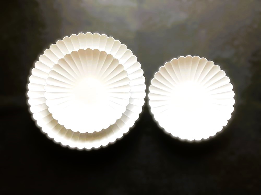 
            【セット】1616/arita japanパレスプレート(gray) 大中3枚セット<220×1，160×2>
          