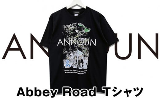 ［ANNOUN］Abbey Road Ｔシャツ ／ 服 アパレルブランド 絵画 アート コラボレーション アンノウン 福祉 就労支援 就労継続支援B型事業所 アトリエ・アンノウン 埼玉県 No.057