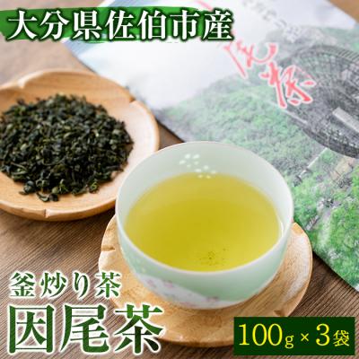 ふるさと納税 佐伯市 釜炒り茶 因尾茶 (計300g・100g×3袋)