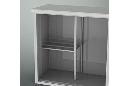 [グリーンライフ] 倉庫や物置（収納庫）として便利 daSeele ダシーレ 1215（チタングレー）家庭用収納庫 ファミリー物置 吊り戸式 屋外倉庫 おしゃれ物置 小屋 ストックルーム ストレージ 