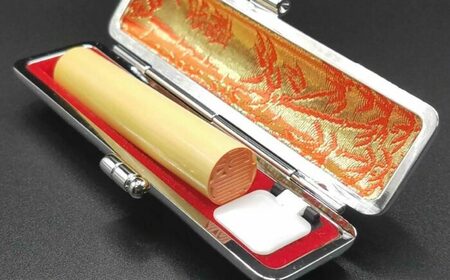人生の節目にお役に立つ「実印と銀行印セット」 職人が厳選した本柘 実印約1.5cm・銀行印約1.2cm / ハンコ はんこ 判子 印鑑 実印 銀行印 【国見印章堂】[ATEX010]