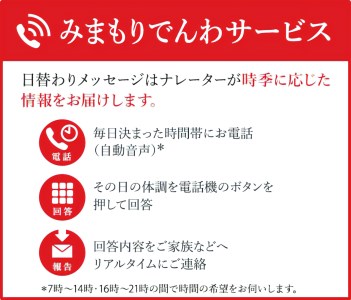 みまもりでんわサービス【固定電話】（3か月間）