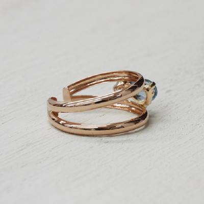 ふるさと納税 甲府市 K18PG/YG ブルートパーズ/ダイヤモンド 手作り イヤーカフ ジュエリー 03188 |  | 02