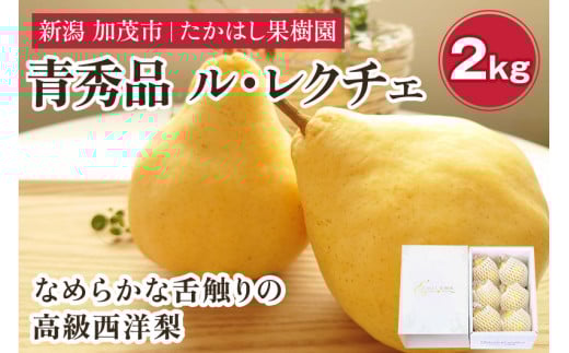 【2025年先行予約】 たかはし果樹園 謹製 新潟特産 幻の洋梨ル・レクチェ 青秀品 約2kg 《11月下旬以降配送》 果物 フルーツギフト 冬の味覚 産地直送加茂市 たかはし果樹園