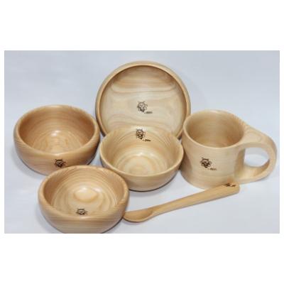 ふるさと納税 宇陀市 お食い初め食器セット　ベビー食器セット ミツバチのイラスト入り　(有限会社津田瑞苑)