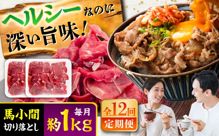 
                  【全12回定期便】馬小間切り落とし 約1kg (約500g × 2パック) / 馬肉 馬 肉 ヘルシー ばにく 小分け こま切れ 切り落とし きりおとし 切り落とし 切落とし 熊本県 菊陽町【五右衛門フーズ】 [BHCY040]
                