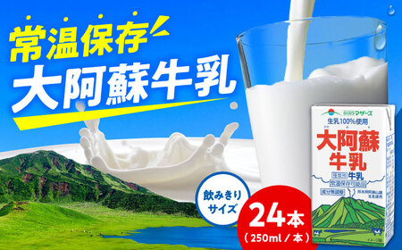 大阿蘇牛乳 ロングライフ 250ml 24本（12本入り×2ケース） 6L 牛乳[AYAC047]