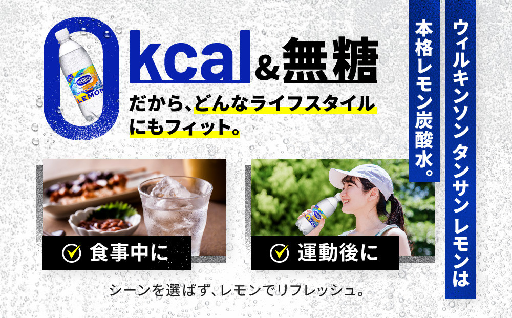 アサヒ飲料 ウィルキンソン タンサン レモン（500mlペットボトル×24本×2箱） 炭酸水 ウィルキンソン 48本 ケース PET ドリンク 飲料 飲み物 人気 おすすめ 送料無料 備蓄 保存