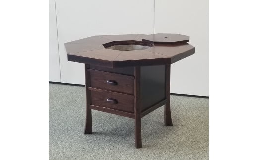 八角火鉢テーブル（卓上IHコンロ付）[F8802]