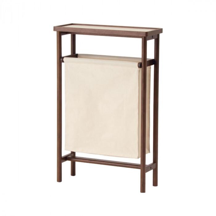 【ふるさと納税】旭川家具　コサイン　ランドリーラック ウォルナット_02968 | インテリア ファニチャー 人気 おすすめ 送料無料