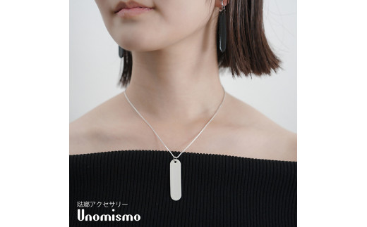 【Unomismo】琺瑯アクセサリー 「BN2(ネックレス45)」　ブラック