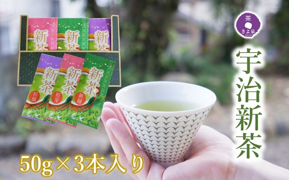 
                  【先行受付】京都茶匠きよ泉の宇治新茶3袋セット(令和8年産)〈新茶 お茶 茶 緑茶 煎茶 宇治茶 セット 初芽 新緑 初摘 茶葉 宇治茶〉 　n01163
                