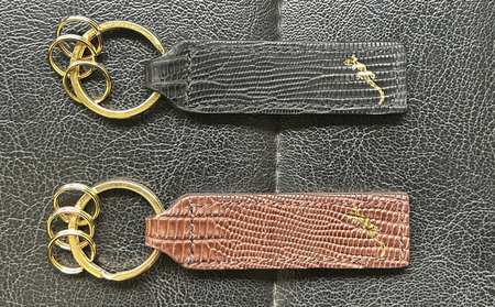 テジュー(トカゲ革) キーホルダー (カラー：マットブラウン)