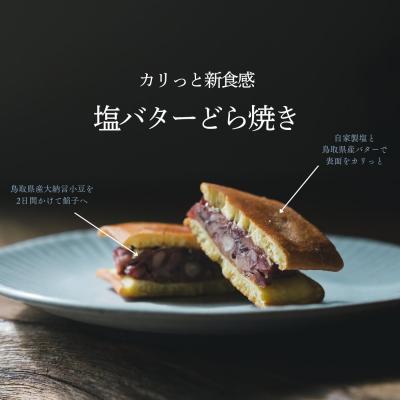 ふるさと納税 米子市 カリっと新食感の塩バターどら焼き16個セット