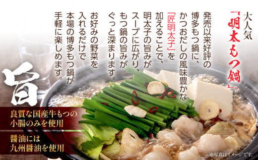 博多明太もつ鍋(醤油味)１人前　BV008