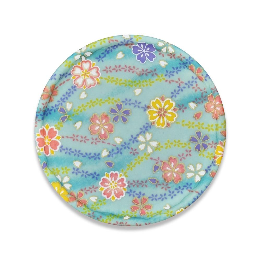 
            タツクラフト 友禅和紙コースター 梅桜 桜流れ
          