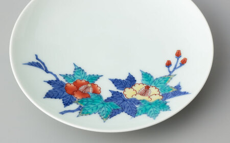 【有田焼】重要無形文化財 葵絵 碗皿  / 佐賀県 / 今右衛門焼佐賀店有銘堂[41AAAY011]