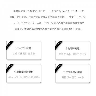 ふるさと納税 名古屋市 【2025年新モデル】モバイルバッテリー 26800mAh 99.16Wh【PL保険加入済み製品】 |  | 01