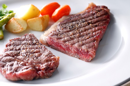 080-13 鹿児島県産黒毛和牛ロースステーキ2枚