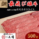 【ふるさと納税】【最飛び雌牛】飛騨牛A5等級モモカタスライス　500g【配送不可地域：離島】【1520155】