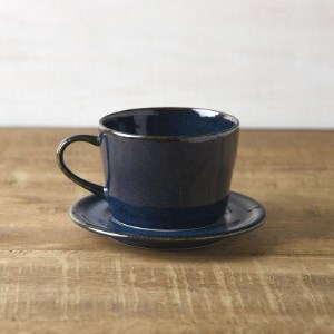 【美濃焼】 北欧ブルー コーヒーカップ＆ソーサー 1セット 3516162 瑞浪市 / やまに 食器 皿 陶磁器 [AZCR011]
