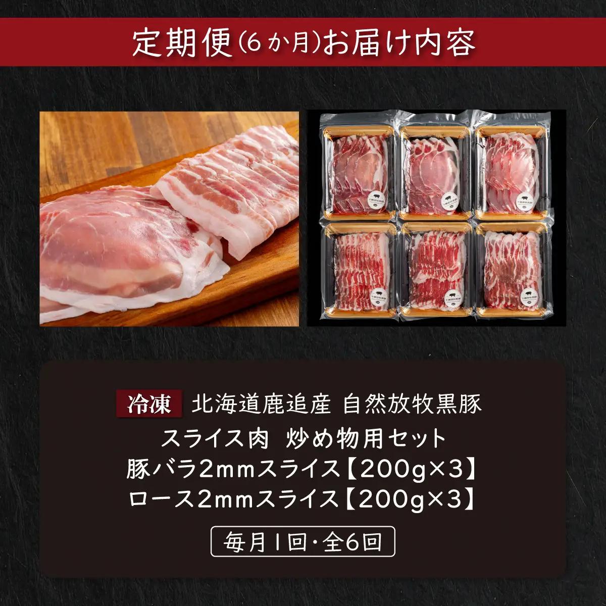 【定期6ヶ月】スライス肉　炒め物用セット 計1.2kg SKN112