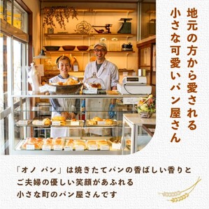 【12ヵ月定期便】オノパン「おかわりしたくなる」パンセット 8品～9品×12回 ／ パン クロワッサン 食パン フランス あんパン クリームパン くるみパン フォカッチャ シナモンロール 個包装 冷凍