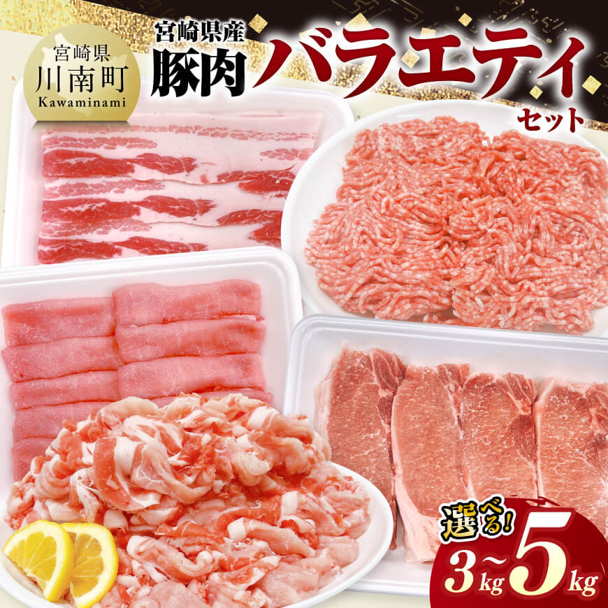 【ふるさと納税】※内容量が選べる※ 宮崎県産豚肉バラエティーセット - 豚肉 ぶた肉 肉 ロース バラ 切り落とし ミンチ 豚肉セット C11626 C11627 C11628 C11629 C11619