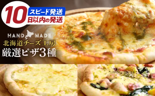 10日以内発送!!【おおともチーズ工房】北海道物産展で大人気!!厳選ピザ3種詰め合わせ_010304-01