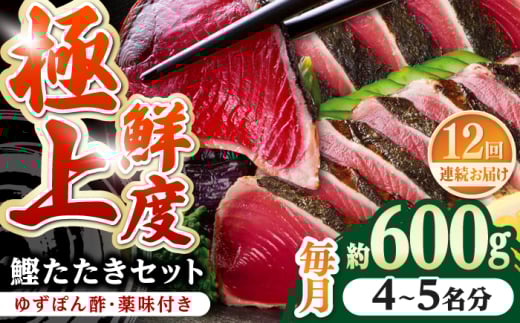 【12回定期便】土佐料理司本店 鰹たたき2節セット（4〜5名分） / かつお 鰹 カツオ かつおのたたき 高知市【株式会社土佐料理司】 [ATAD055]