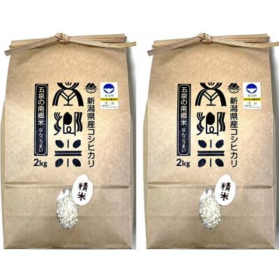 ふるさと納税 五泉市 【2ヵ月毎定期便】特別栽培米コシヒカリ100%「南郷米」精米 4kg(2kg×2袋)全3回 |  | 01