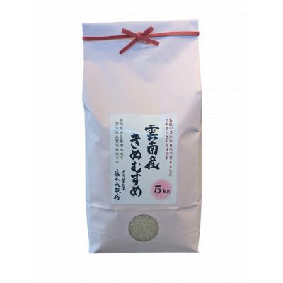 ふるさと納税 雲南市 【毎月定期便】島根県雲南市産きぬむすめ 5kg(5kg×1)全3回 |  | 01