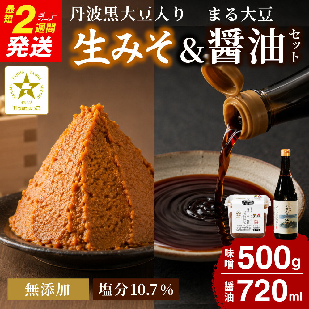 【ふるさと納税】蔵元直送！味噌・しょうゆセット 味噌 みそ ミソ 醤油 正油 しょうゆ おみそ おしょうゆ 調味料 セット 調味料セット 発酵食品 詰め合わせセット 防腐剤 着色料 化学調味料無添加 遺伝子組み換え大豆不使用 国産 生味噌 生みそ 人気 兵庫県 朝来市 AS2AC28