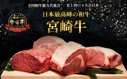 【モリモリ応援】A4等級以上宮崎牛おためし肩ロース（焼肉用）400g 牛肉 黒毛和牛 ブランド牛 焼肉 内閣総理大臣賞