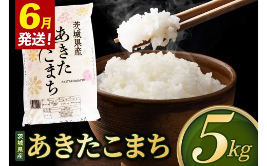 【2027年6月発送】米 あきたこまち 精米 5kg 令和8年産 茨城県産 お米 こめ コメ ごはん 白米 アキタコマチ 茨城県産米 単一米 単一原料米 安心 安全 送料無料 国産 人気 数量限定 （85-R8i133_06）