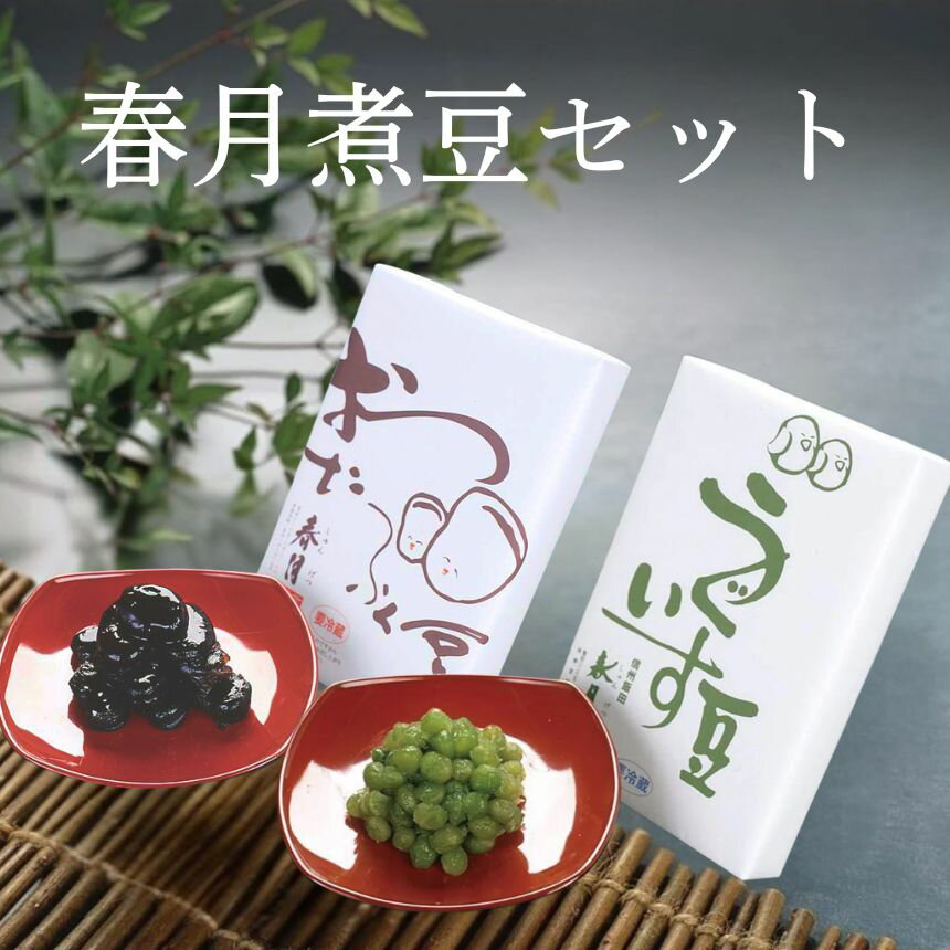 【ふるさと納税】 和菓子 豆 お茶うけ 春月煮豆セット 2種類 250g 合計 500g | そら豆 青えんどう豆 お茶請け 煮豆 和菓子 健康 茶の湯 箸休め 長野県 飯田市 信州