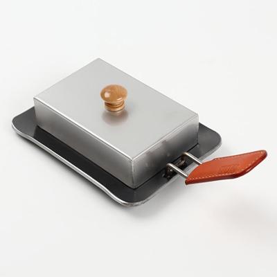 ふるさと納税 岡崎市 oka-d-art 黒皮鉄板 B6-Lタイプ ステンレス蓋6点セット 厚さ4.5mm×140×190 |  | 01