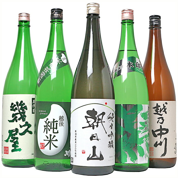【ふるさと納税】日本酒 一升 飲み比べ 1.8L 新潟 C1-92C越後銘門酒会 日本酒福袋（1800ml×5本）