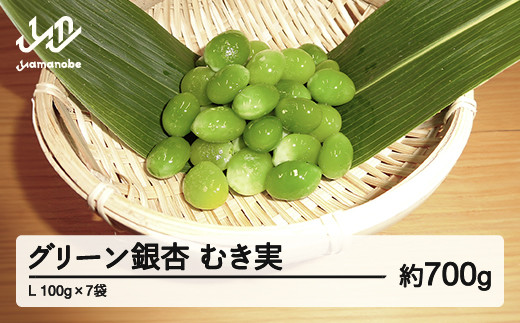 
            《先行予約》2025年 山形県産 グリーン銀杏 むき実 L 約700g(100g×7) 2025年9月中旬から順次発送 銀杏 ぎんなん おつまみ 秋 野菜 期間限定 F20A-734
          