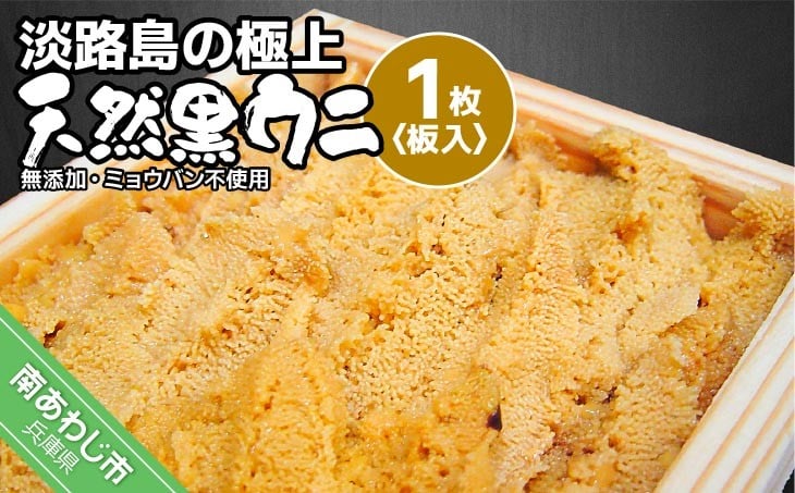 
            ★予約受付★【無添加・ミョウバン不使用・期間/数量限定】淡路島の極上ウニ！天然黒ウニ（板入１枚）◆３月中旬以降発送開始
          