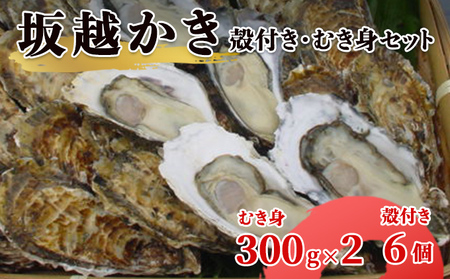 【2025年1月中旬から出荷】坂越かき 殻付き6個・むき身 (300g×2)セット（北海道・沖縄・離島への配送不可）[ 牡蠣 冬牡蠣 ]