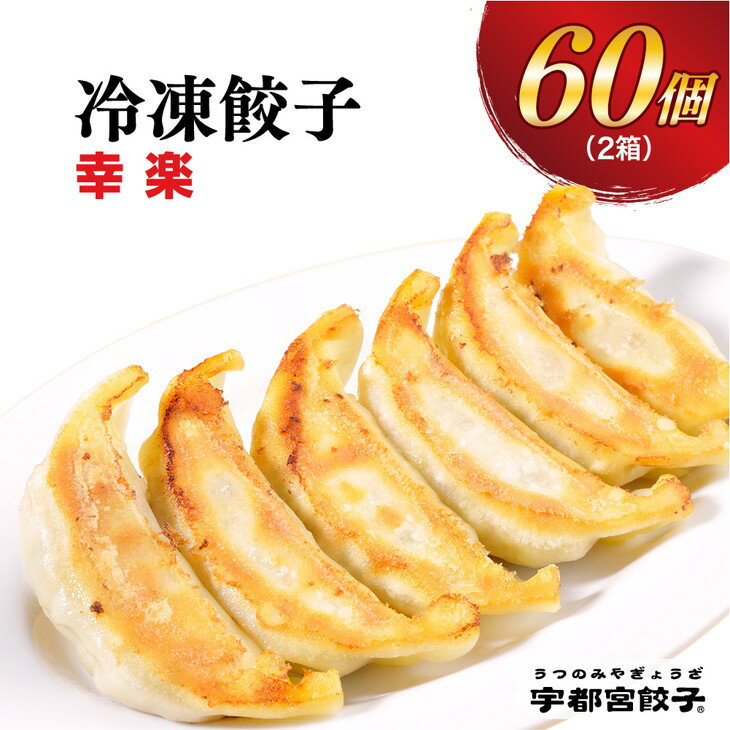 【ふるさと納税】【202506CP】＼お米セット／宇都宮餃子【幸楽】餃子 30個入り×2箱｜餃子 ぎょうざ ギョウザ ギョーザ 冷凍食品 冷凍餃子 惣菜 夜ご飯 おかず おつまみ 手軽 時短 お取り寄せ グルメ 送料無料 栃木県 宇都宮市