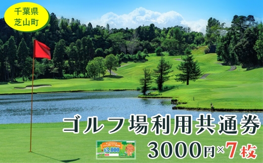 芝山町ゴルフ場利用券　7枚 ／ golf 芝山ゴルフ倶楽部 京カントリークラブ イーグルレイクゴルフクラブ 共通チケット アウトドア 施設利用券 千葉県 No.007