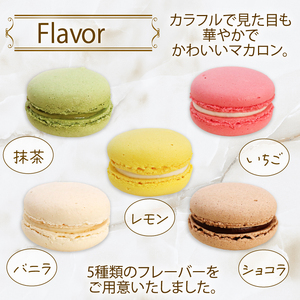 マカロン詰合せ 20個 ( 抹茶 / バニラ / いちご / レモン / ショコラ ) 各4個 ＼ マカロン ／