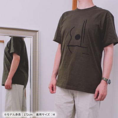 ギターストラップ専門店708worksオリジナルTシャツ/ヘビーオンス【カーキ:Lサイズ】【1329758】